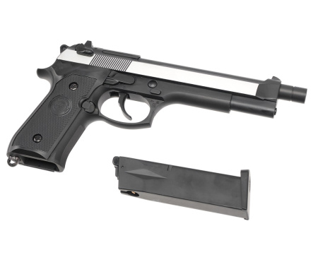 Страйкбольный пистолет WE Beretta M92F CO2
