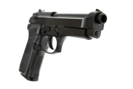 Страйкбольный пистолет Beretta M9, Gas, черный, металл M9.GAS (KJW)