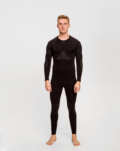 X-BIONIC® INVENT 4.0 SHIRT ROUND NECK LG SL Black/Charcoal