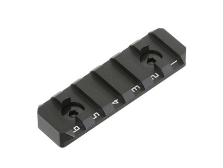 Key-Mod/M-LOK Aluminum Rail Section - Black [Castellan]