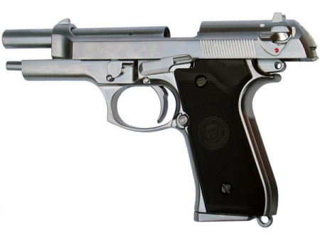 WE Модель пистолета Beretta M92S, металл, хром WE-M011-SV