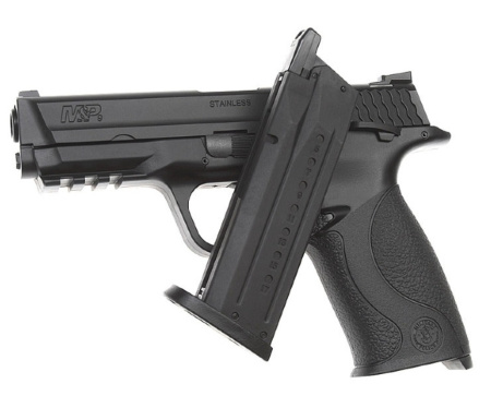 Страйкбольный пистолет TOKYO MARUI SMITH&WESSON M&P 9 GBB, пластик, черный