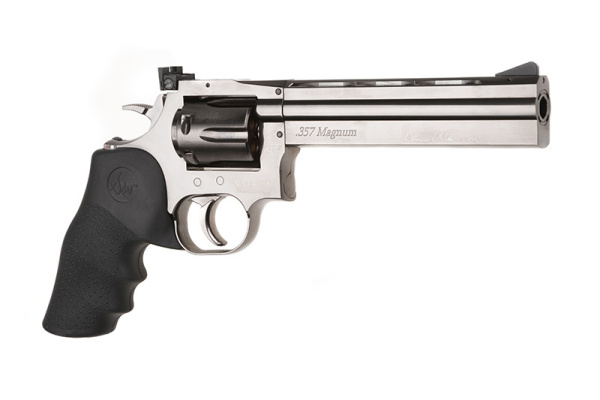 ASG Модель револьвера Dan Wesson 6" MB Silver, серебристый