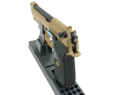 Страйкбольный пистолет WE Beretta M9A1 Rail Tan 6 мм, GBB, Gas WE-M009-TAN
