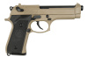 Страйкбольный пистолет WE BERETTA M92F, GAS, Койот, металл, WE-M003