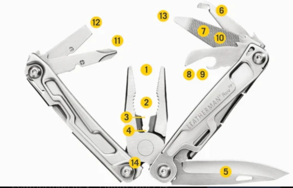 Мультитул Leatherman Rev Multitool Stainless