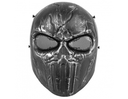 МАСКА с сетчатыми очками PUNISHER Silver Gray