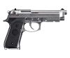 Страйкбольный пистолет WE BERETTA M9A1 new, хром, металл, рельса, блоубэк WE-M012-SV