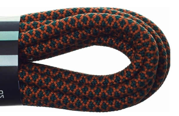 Шнурки "CORD"  Зеленый+Терракот