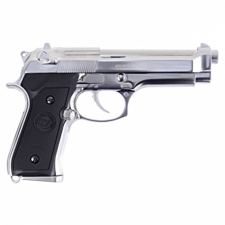 WE BERETTA M92F, green gas, хромированный, металл, WE-M002