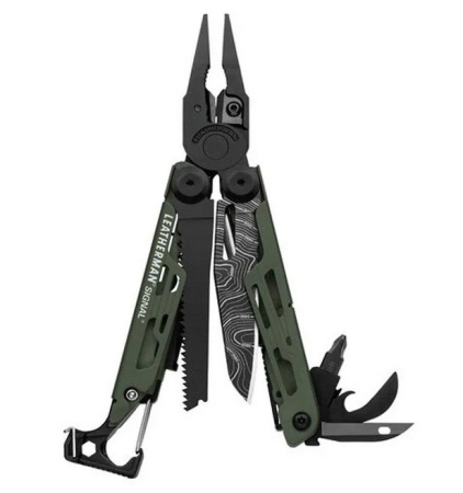 Мультитул Leatherman Signal Green Topo multitool with holster