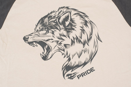 Футболка PRIDE Dark Wolf, бежевый/т.хаки [NOVATEX]