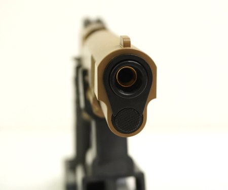 Страйкбольный пистолет WE Colt M1911A1 M.E.U. Rail Tan WE-E008B-TN