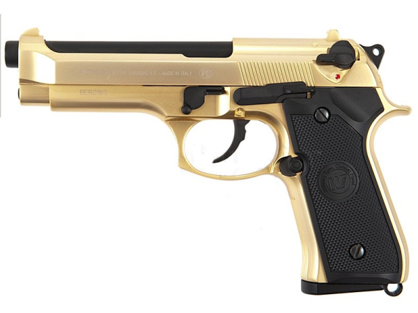 Страйкбольный пистолет WE-M004 WE M92 Full Metal GBB Pistol GOLD