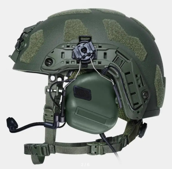 Шлем защитный БР2 олива Gen.2 с подвесной системой Strike Gear