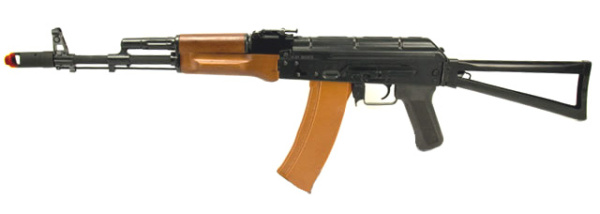 Страйкбольный автомат GG RK-74s дерево, металл, Blow Back A.C.M.