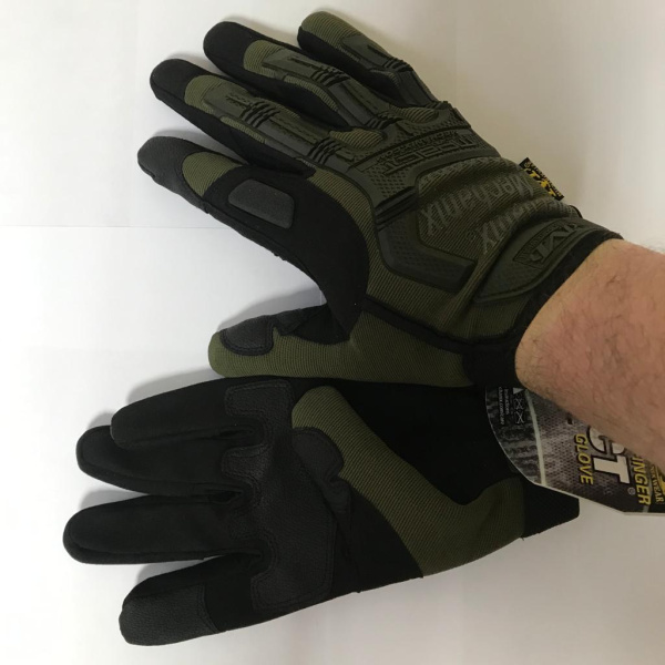 Перчатки тактические Mechanix M-Pact (реплика) олива