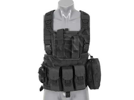 ACM Commando recon chest harness type vest - black