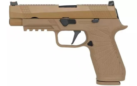 Страйкбольный пистолет WE Sig Sauer P-320 M17 WE-F007-TAN, песочный