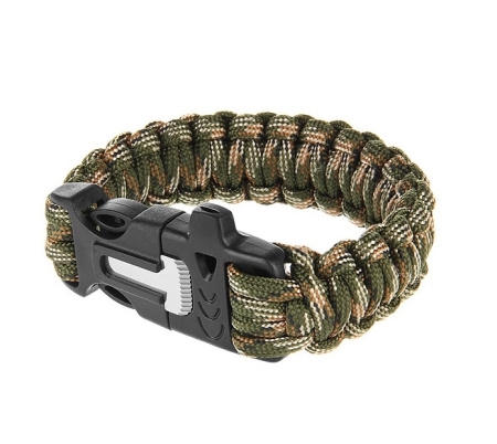 Браслет PARACORD  кресало и свисток на защелке