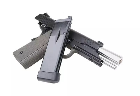 Страйкбольный пистолет KJW HI-CAPA KP-05 (CO2) GBB, металл, оливковая рукоять