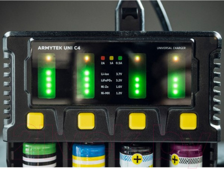 Универсальное зарядное устройство Armytek Uni C4 Plug Type C