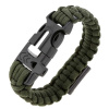 БРАСЛЕТ PARACORD открывашка бутылок, кресало и свисток