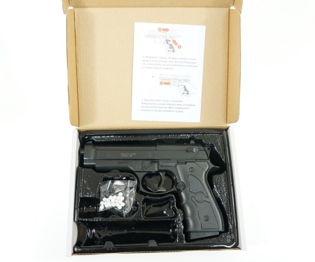 Страйкбольный пистолет Galaxy G.052B (Beretta 92) СПРИНГ