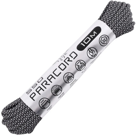 Паракорд 550 CORD nylon 10м RUS световозвращающий (black)