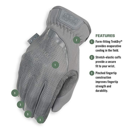 Перчатки Mechanix Tactical FastFit Wolf Grey NEW | цвет серый | (FFTAB-88)