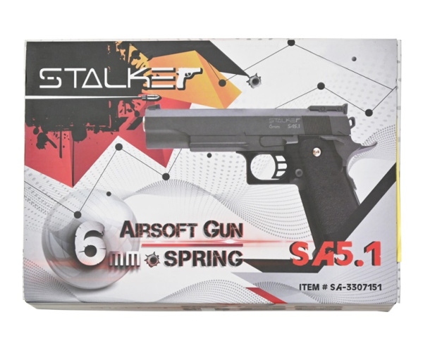 Пистолет страйкбольный Stalker SA5.1 Spring (Hi-Capa 5.1)