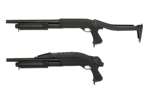 Страйкбольный дробовик CM352 Remington M870 compact складной приклад (CYMA)