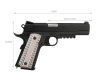 WE COLT M45A1 - Black, металл, GBB, WE-E015-BK
