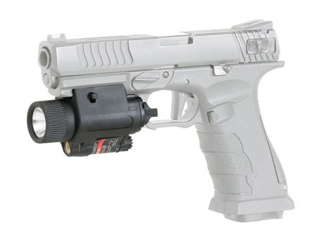 350LM GUN-MOUNTED TACTICAL LIGHT/LASER - BLACK [PCS]