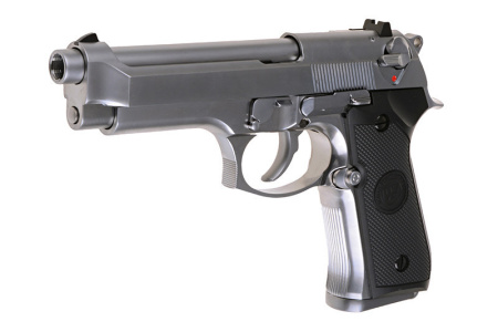 Страйкбольный пистолет Beretta M92S, металл, хром, Gen 2 (WE)