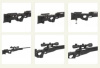WELL модель снайперской винтовки MB-08 Black