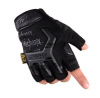 Перчатки тактические Mechanix M-Pact (реплика) беспалые ЧЕРНЫЕ