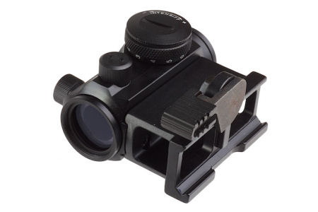 AIM T1 RED DOT W/ OFFSET RAIL, QD MOUNT & LOW MOUNT - BK