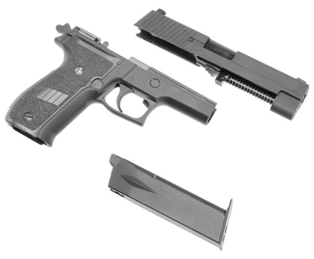 Страйкбольный пистолет WE Sig Sauer P226 метал. слайд (6 мм, GBB, Green Gas) WE-F001B