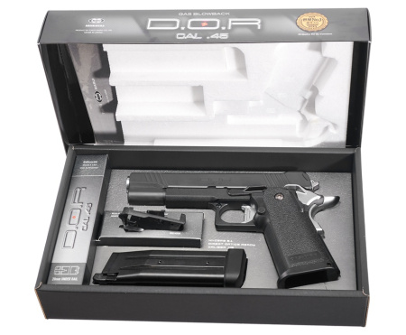 Страйкбольный пистолет TOKYO MARUI COLT 1911 Hi-Capa 5.1 D.O.R, GBB, пластик, черный, 142924
