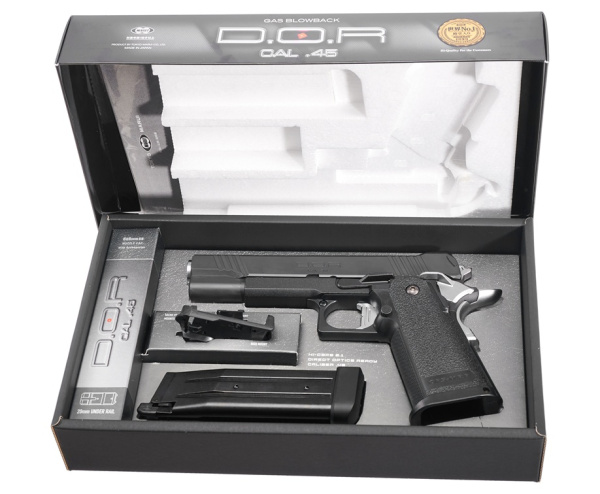 Страйкбольный пистолет TOKYO MARUI COLT 1911 Hi-Capa 5.1 D.O.R, GBB, пластик, черный, 142924