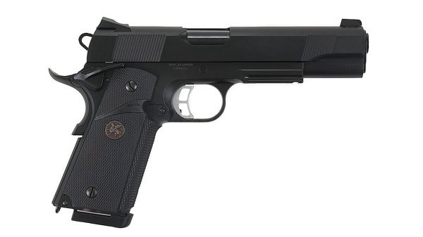 KJ Works Модель пистолета Colt M1911 MEU, черный, металл, грин газ KP-07.GAS