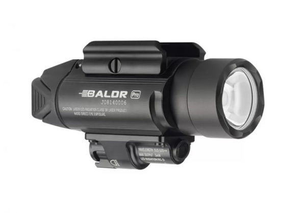 Пистолетный фонарь Olight Baldr Pro Black с лазерным целеуказателем, 2 x CR123A, 1350 люмен