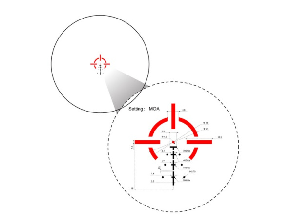 Прицел призматический Vector Optics Paragon 4x24, VEPS-MBR, арт. SCPS-M04 [VECTOR OPTICS]