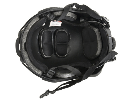 FAST MH Helmet Replica with quick adjustment - Black [EM]