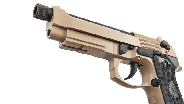 Страйкбольный пистолет KJW M9 A1 GBB, GAS, TAN, металл, рельса, ствол с резьбой M9A1-TBC.GAS TAN