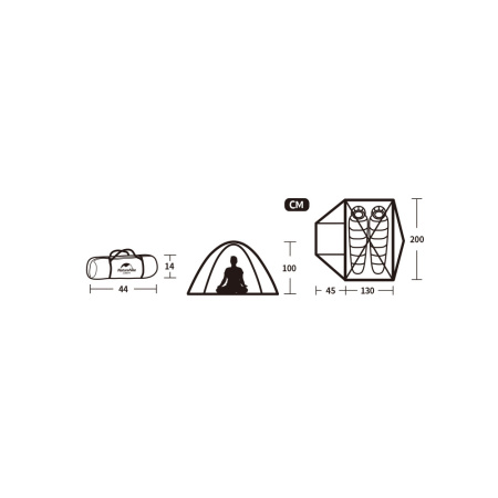Палатка Naturehike P-Series NH18Z022-P