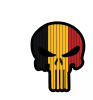 Flag Skull BELGIUM PVC Patch [8FIELDS]
