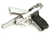 WE Модель пистолета Walther P38, металл, серебристый