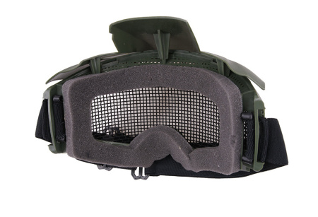 Tactical goggles with hood - Olive (Ultimate Tactical)